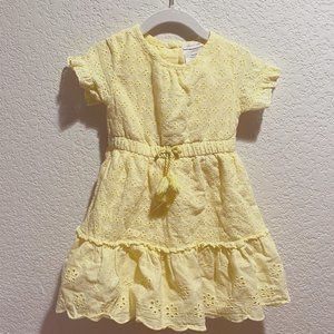 Yellow Pastel Sundress with Crochet Detail